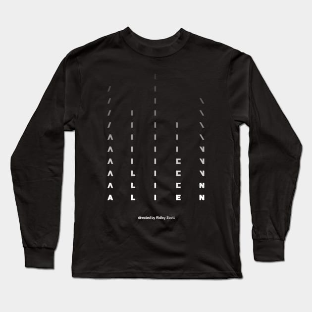Alien Movie Title Sequence Long Sleeve T-Shirt by GraphicGibbon